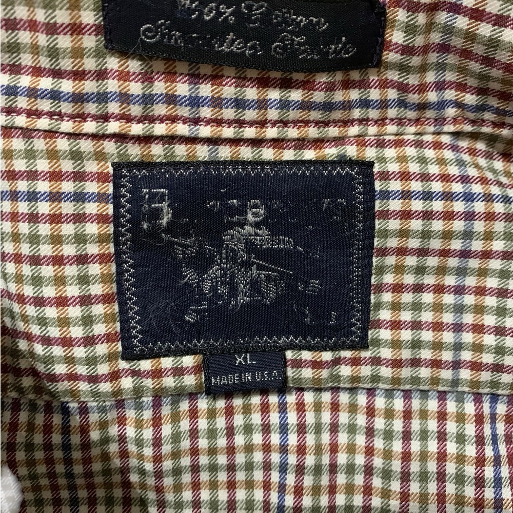 Burberry London Long Sleeve Button Down Casual Shirt, Medium, Blue & White Plaid
